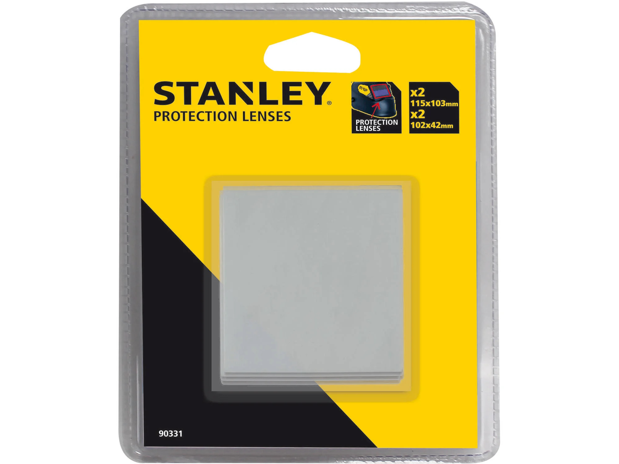 Lentilles de remplacement pour casque de soudage 4 pi&#232;ces. &#224; STAR3200
